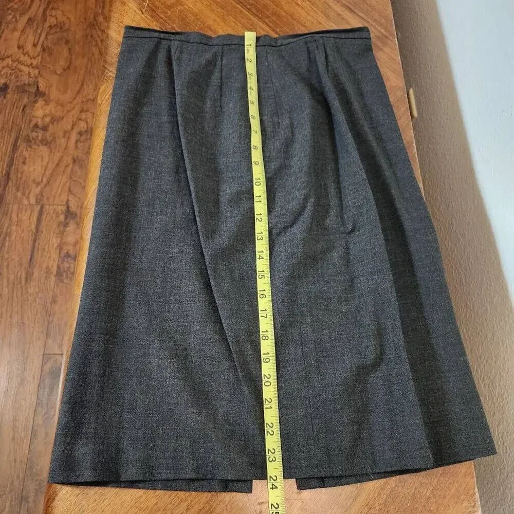 Hillard & Hanson Midi Length Suit Skirt Size Medium